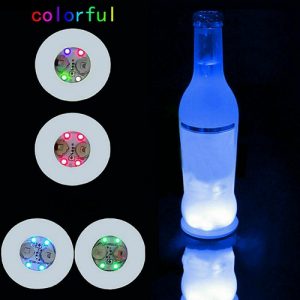 10pcs Led Coaster Light Up Drink Bottle Cup Mat Glow Club Party Bar Decor New (27)