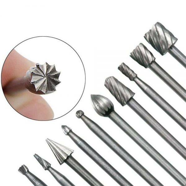 20pcs Shank Set For Wood Carving Woodworking Milling Cutter Rotary Rasp File Bit Tool For Metal Wood (3)