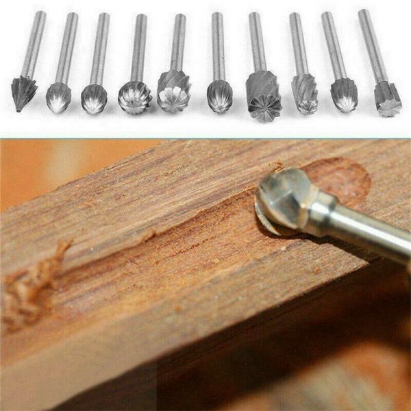 20pcs Shank Set For Wood Carving Woodworking Milling Cutter Rotary Rasp File Bit Tool For Metal Wood (5)