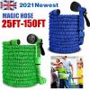 25 200ft Garden Hose Magic Pipe Expandable Compact Flexible Stretch Water Spray (1)