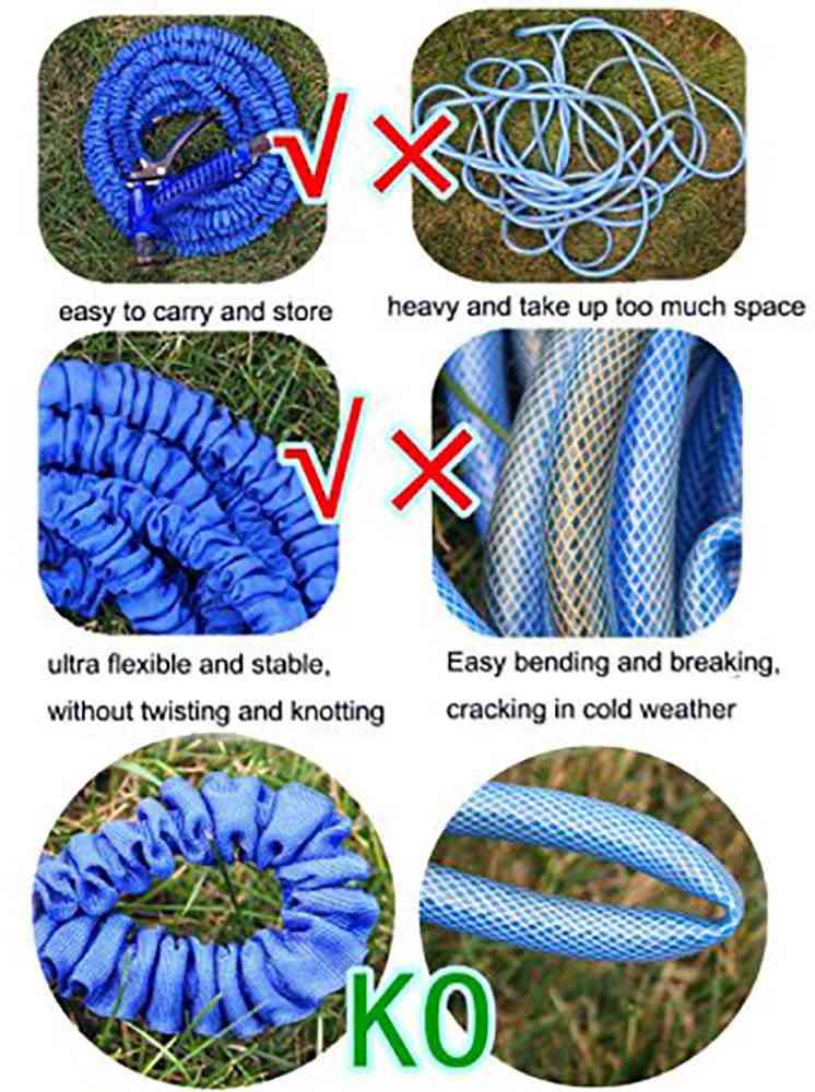 25 200ft Garden Hose Magic Pipe Expandable Compact Flexible Stretch Water Spray (19)