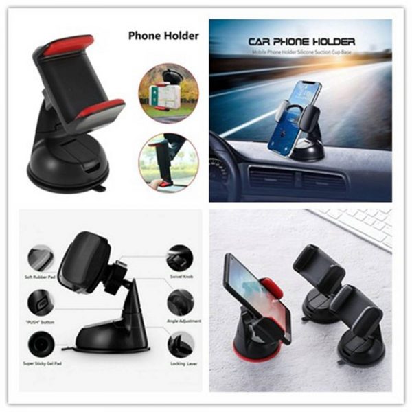 360° In Car Mobile Phone Holder Dashboard Suction Home Universal Mount Windscreen (2)