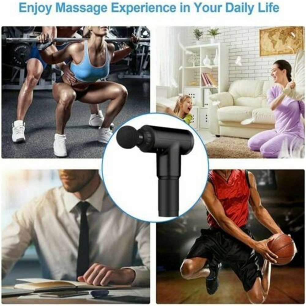 4 Heads Lcd Massage Gun Percussion Massager Muscle Relaxing Therapy Deep Tissue (4)