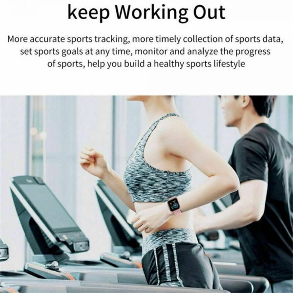 Bluetooth Smart Watch Fitness Tracker Bracelet Heart Rate Monitor Men Women (4)