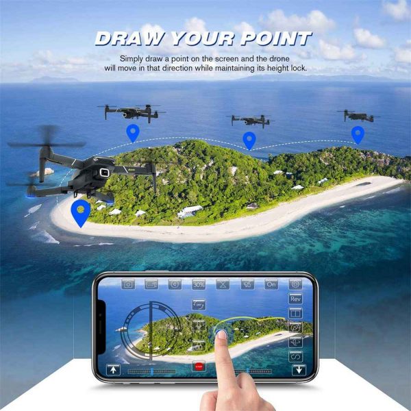 Drone X Pro Wifi Fpv 4k Hd Wide Angle Camera Foldable Selfie Rc Quadcopter Gift (5)