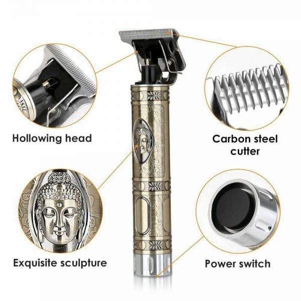 Electric Cordless T Outliner Hair Clipper Trimmer Shaver (10)