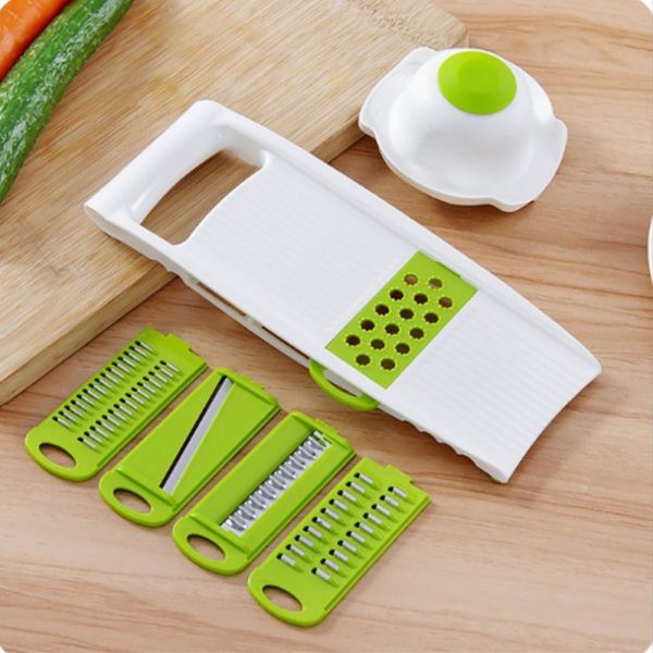 Kitchen Food Fruit Vegetable Cutter Chopper Tools 7 In 1 Mandolin Slicer (8)