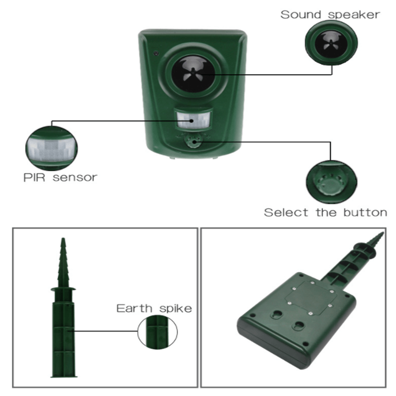 Large Animal Repellent Ultrasonic Repellent Infrared Sensor Outdoor Large Ultrasonic (2)