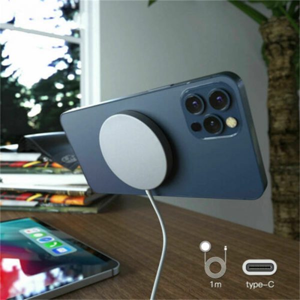 Magsafe Wireless Charger 15w Fast Charge Pad Magnetic For Iphone 12 Pro Max Uk (3)
