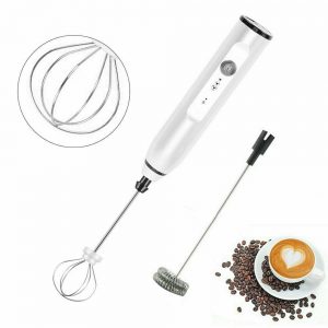 Milk Frother Electric Usb Charging Mixer 3 Speed Portable Coffee Egg Beater Tool (13)