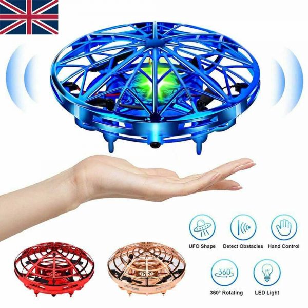 Mini Drone Smart Ufo Aircraft For Kids Flying Toys 360° Rc Hand Control Xmas (11)