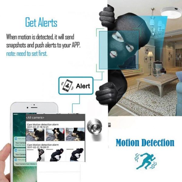 Smoke Detector Wireless Wi Fi Loop Recording Home Security Remote Control Mini Camera Smoke Detector (6)