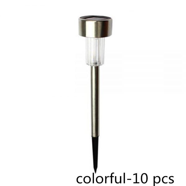 Solar Powergarden Light Waterproof Outdoor Pathway Stick 2510 Packs All In One Stainless Steel Pole 11 副本