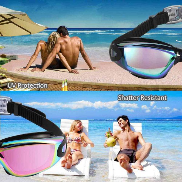 Swimming Goggles Adjustable Anti Fog Diving Glasses Googles For Men Women Adult (18)