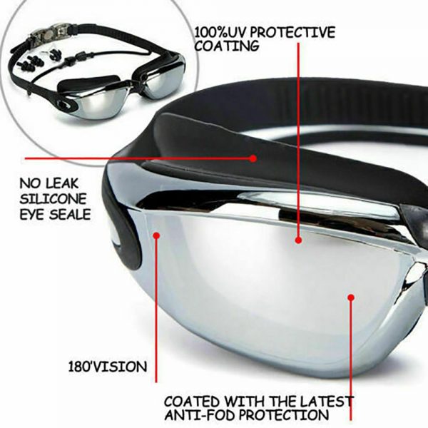 Swimming Goggles Adjustable Anti Fog Diving Glasses Googles For Men Women Adult (8)