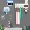 Toothbrush Sterilizer Holder&automatic Toothpaste Dispenser Stand Wall Mount Uv (1)