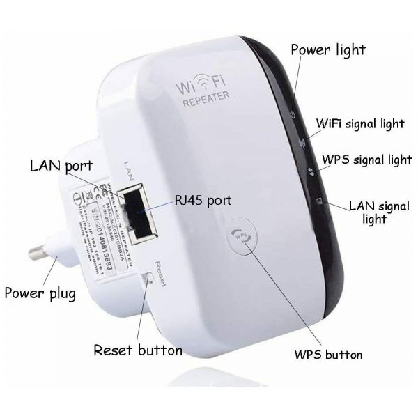 Wifi Range Repeater Amplifier Wireless Signal Extender Network Booster Uk Plug (10)
