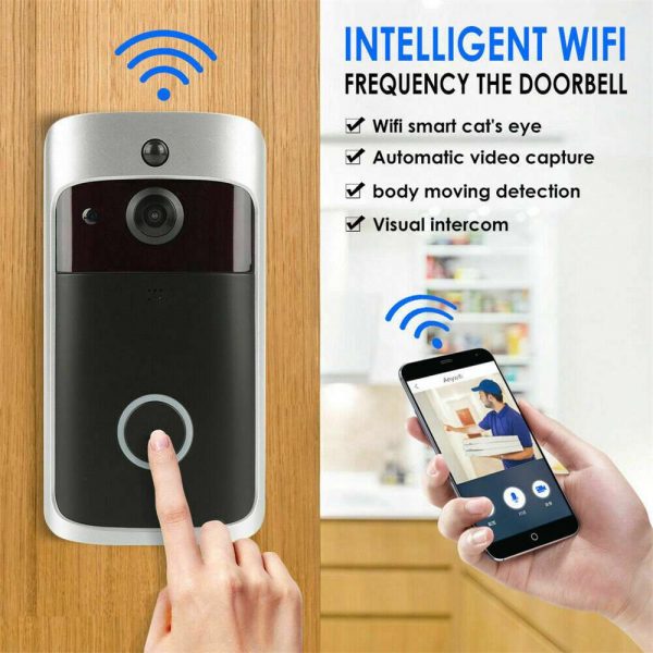 Wireless Wifi Video Doorbell Smart Phone Door Ring Intercom Camera Security Bell (23)