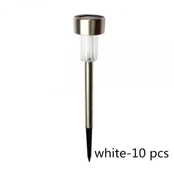 Olar Power Garden Light Waterproof Outdoor Pathway Stick 2510 Packs All In One Stainless Steel Pole 11 副本