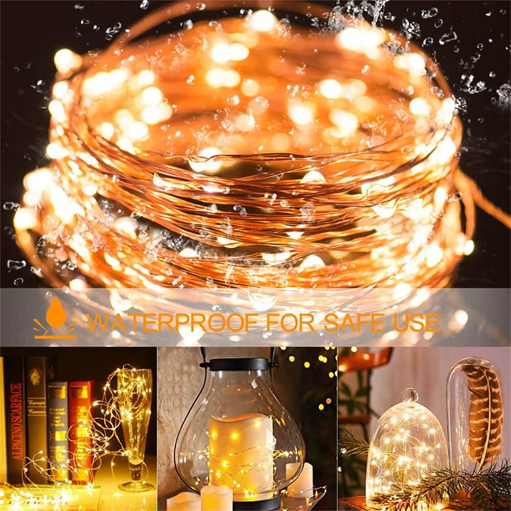 10m Outdoor Solar Copper String Led Outdoor Waterproof String Light Holiday Decoration Garden (9)