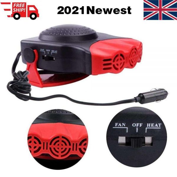 150w 12v Car Heater Fan Defogger Defroster Demister Heating Warmer Windscreen (1)