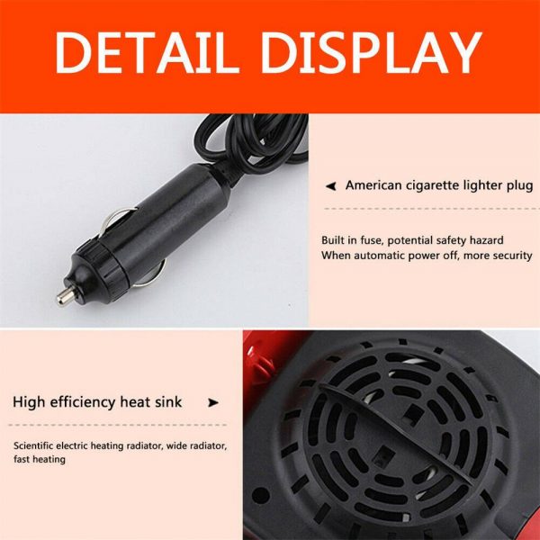 150w 12v Car Heater Fan Defogger Defroster Demister Heating Warmer Windscreen (11)