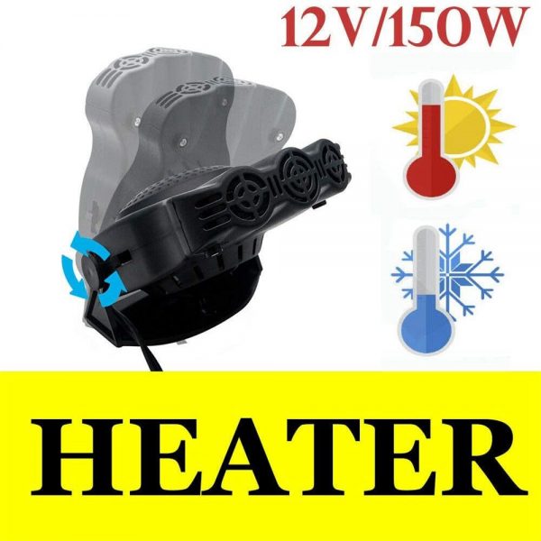 150w 12v Car Heater Fan Defogger Defroster Demister Heating Warmer Windscreen (4)