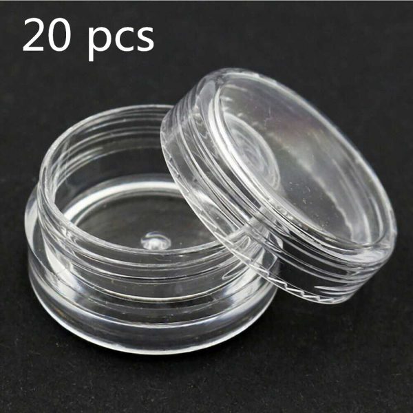 1clear Plastic Empty Cosmetic Sample Pots Art Craft Storage Containers Jars 9 副本