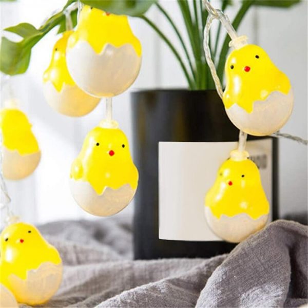 20leds Easter Eggshell Chick Light String Battery Box 3 Meters Colorful Light Led Lamp Night Light (3)