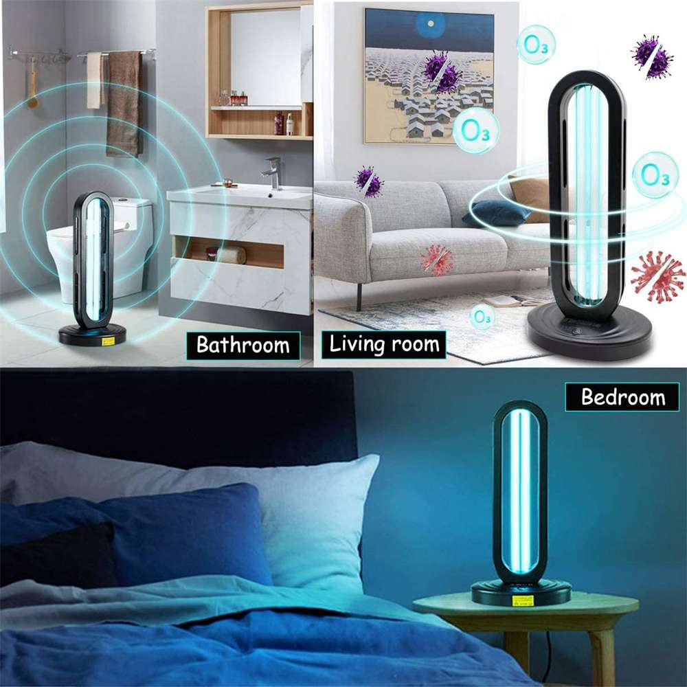 38w 110 V Uv Light Sanitizer Uv Disinfection Light Germicidal Lamp Ozone Sterilizer Lamp For Room (5)