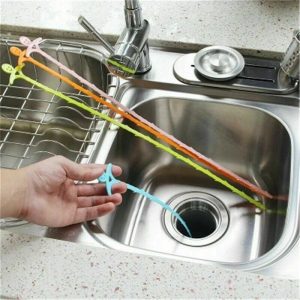 51cm Long Drain Unblocker Stick Tool Hair Remover Sink Shower Bath Cleaner Snake (1)