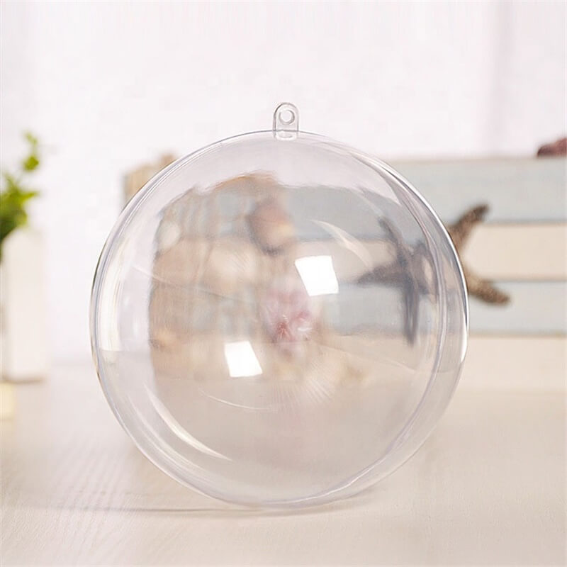 6cm Ps Plastic Transparent Ball Transparent Decorating Christmas Small Plastic Balls (2)