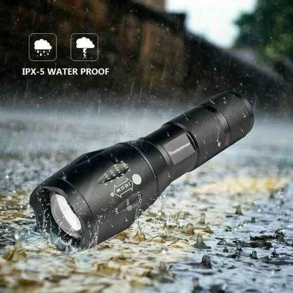 8000lm T6 Led Flashlight Tactical Zoomable Torch Lamp Light Waterproof Lantern (3)