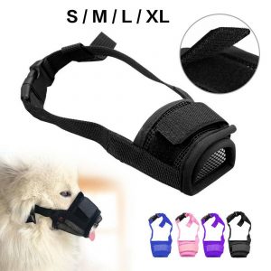Adjustable Pet Dog Mask Small&large Mouth Muzzle Grooming Anti Stop Bark Bite (1)