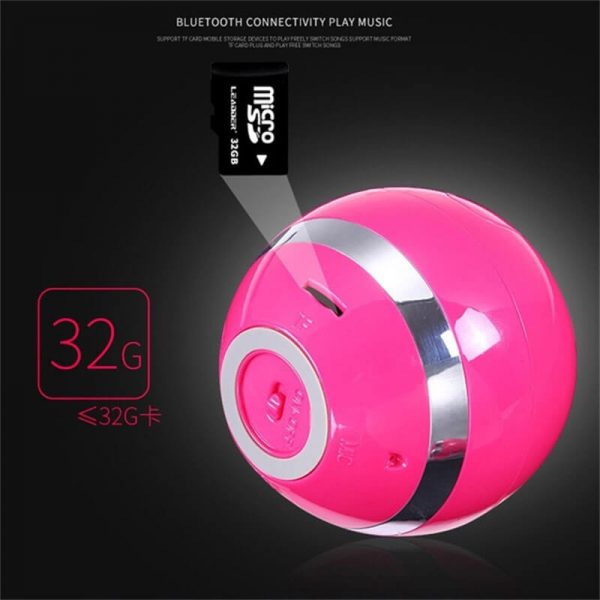 Ball Wireless Speaker Smart Portable Mini Boombox With Led Light (8)