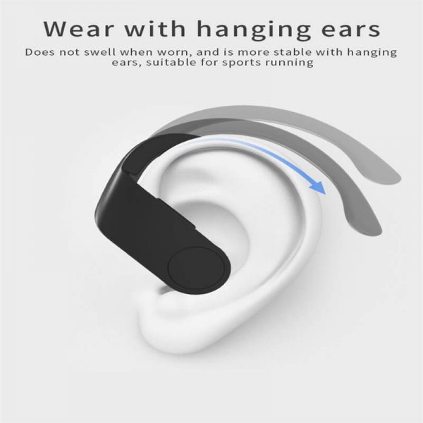 Black Sports Earhooks Tws Earpiece Ture Power Display Quiet Comfort Earbuds (8)