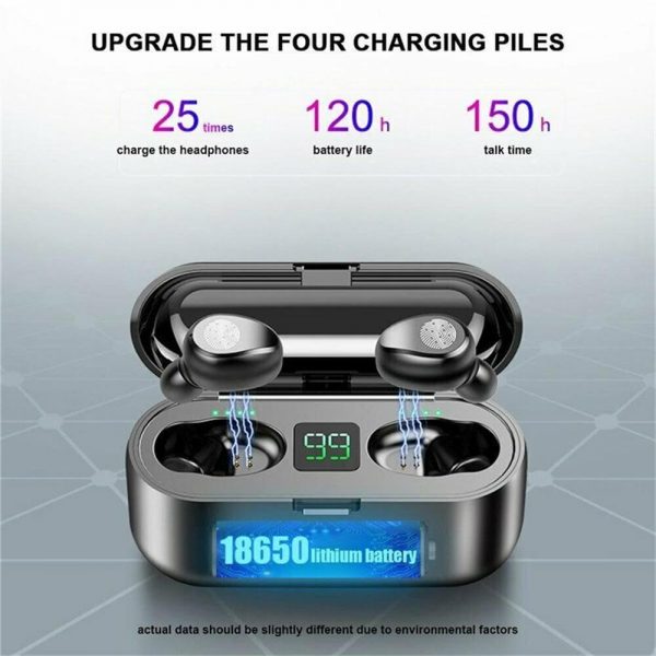 Bluetooth Wireless Earbuds In Ear Touch Control Headphones Led Charging Case High Capacity (1)