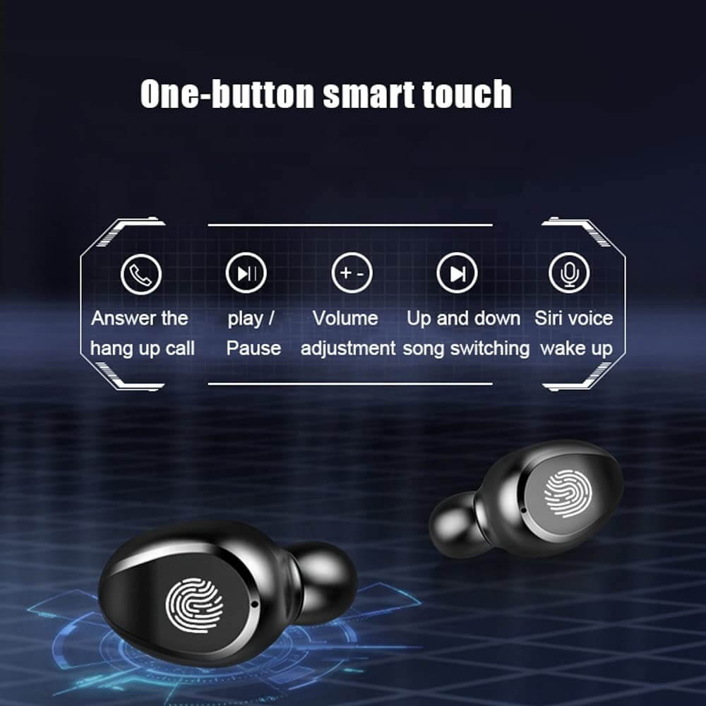 Bluetooth Wireless Earbuds In Ear Touch Control Headphones Led Charging Case High Capacity (2)