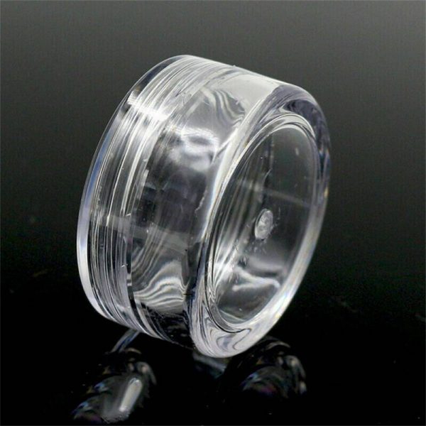 Clear Plastic Empty Cosmetic Sample Pots Art Craft Storage Containers Jars (8)
