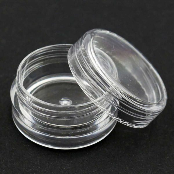 Clear Plastic Empty Cosmetic Sample Pots Art Craft Storage Containers Jars (9)