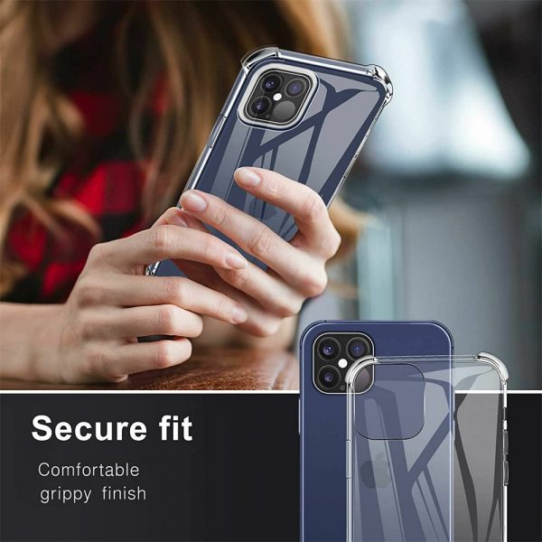 Clear Shockproof Tpu Slim Hard Phone Cover For Iphone 11,12 Mini,12 Pro Max Case (5)
