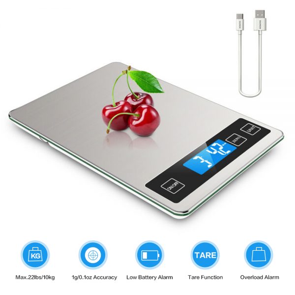 Digital Lcd 1g 10kg Kitchen Electronic Balance Scale Food Weight Steel Scales (1)