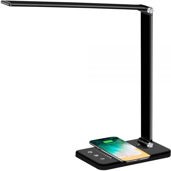 Dimmable Led Desk Lamp Touch With Usb Charging Port 5 Brightness Levels Reading (11)