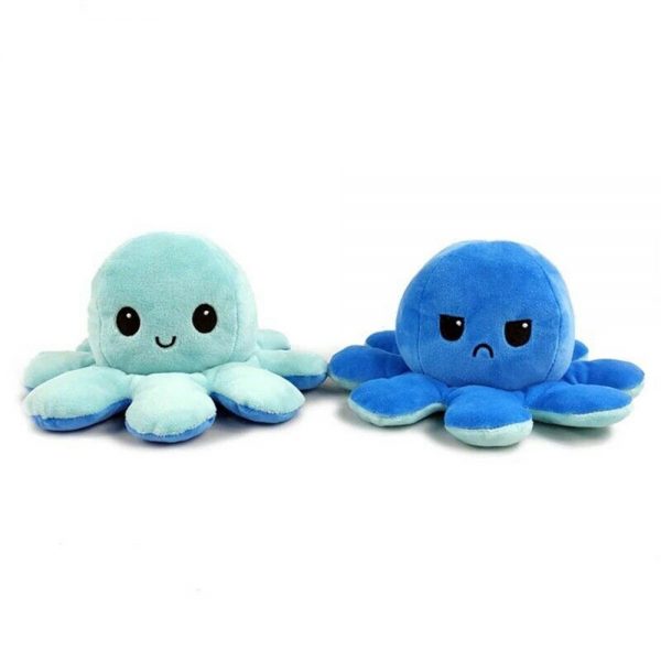 Double Sided Octopus Flip Reversible Marine Life Animals Doll Octopus Plush Toy (5)