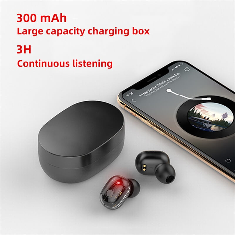Earbud Stereo Noise Canceling Wireless Tws Earphones Mini Earbuds Portable Headphones (5)