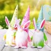 Easter Gnome Bunny Easter Gift Toy Elf Dwarf Home Household Ornaments (12)