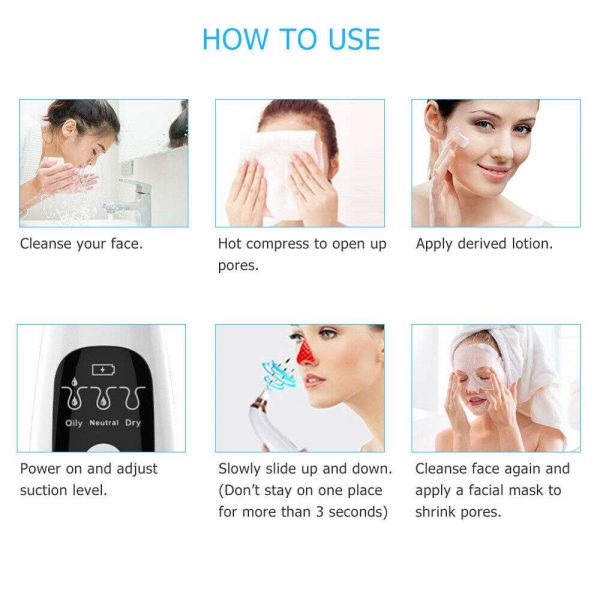 Facial Pore Blackhead Acne Vacuum Cleaner Remover Electric Skin Cleaner Care Uk (13)