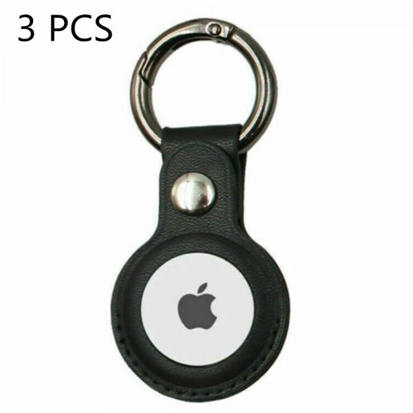 For Apple Airtag Leather Loop Holder Keyring Carry Case Air Tag Tracker Air Tag 4 副本