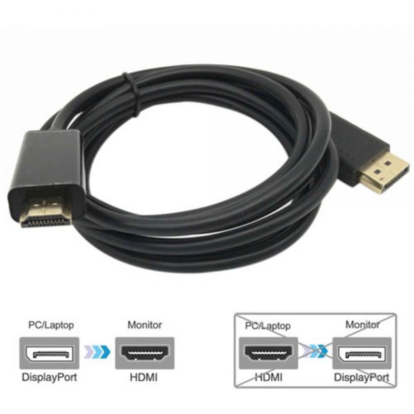 Hdmi Male To Vga Male Video Converter Adapter Cable For Pc Dvd 1080p Hdtv 6ft (5)