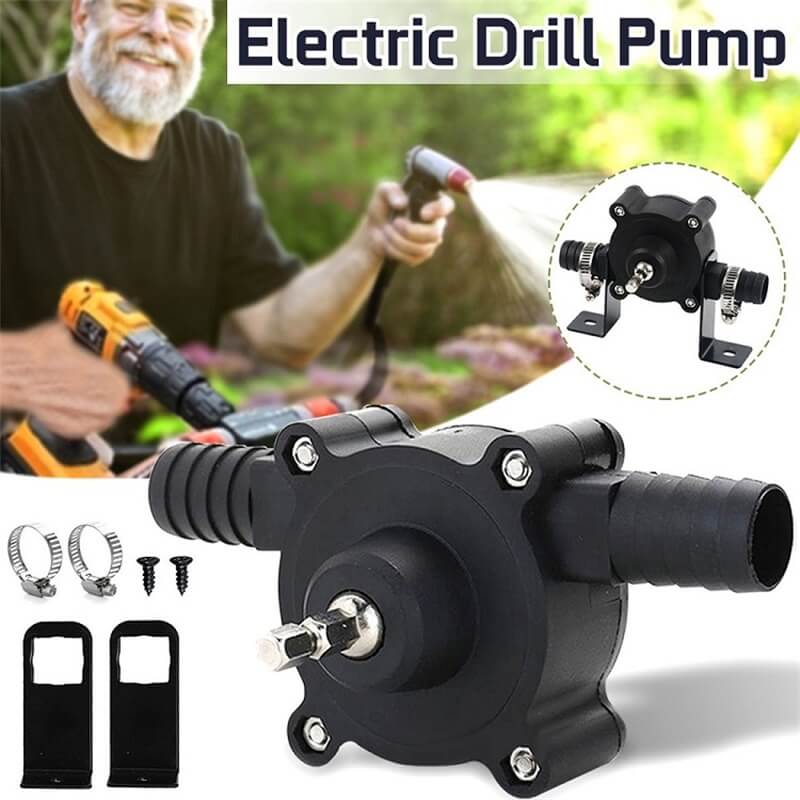 Hand Electric Drill Drive Pump Centrifugal Water Pump Household Small Pumps (4)